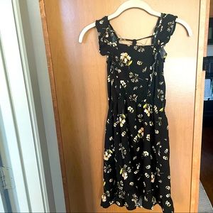 Wild Fable Black Flounce Sundress Size S